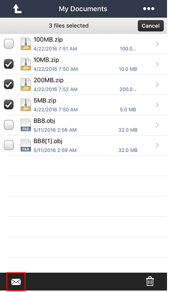 Thru iOS - Send Secure File Transfer