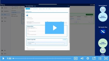 screen shot of getting started with file transfer flows video