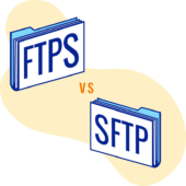folder labelled FTPS versus folder labelled SFTP