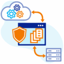 illustration of mft securely moving files between cloud and server