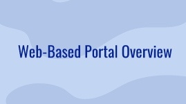 View demo for an overview of web-based portal [6:46]